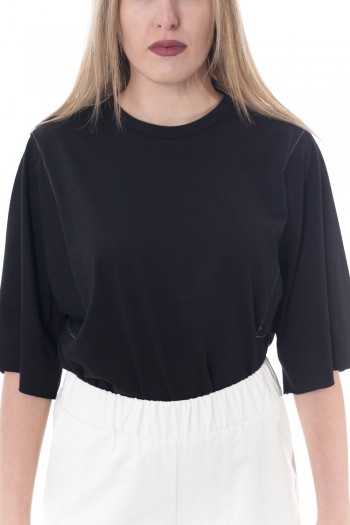 ZOYA ΜΠΛΟΥΖΑ FABRIC BLACK SHIRT