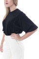 ZOYA ΜΠΛΟΥΖΑ FABRIC BLACK SHIRT