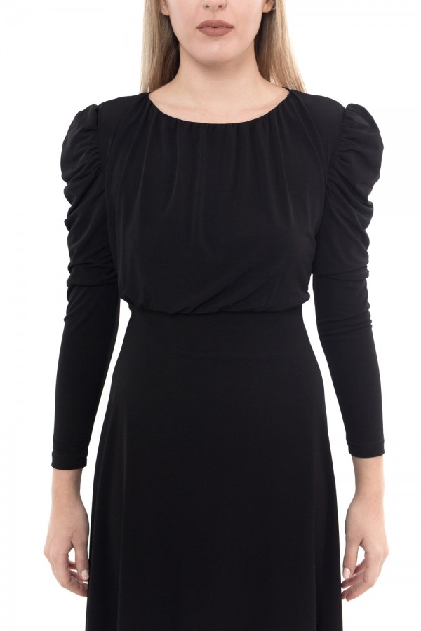 GLAMOROUS ΦΟΡΕΜΑ BLACK OPEN BACK