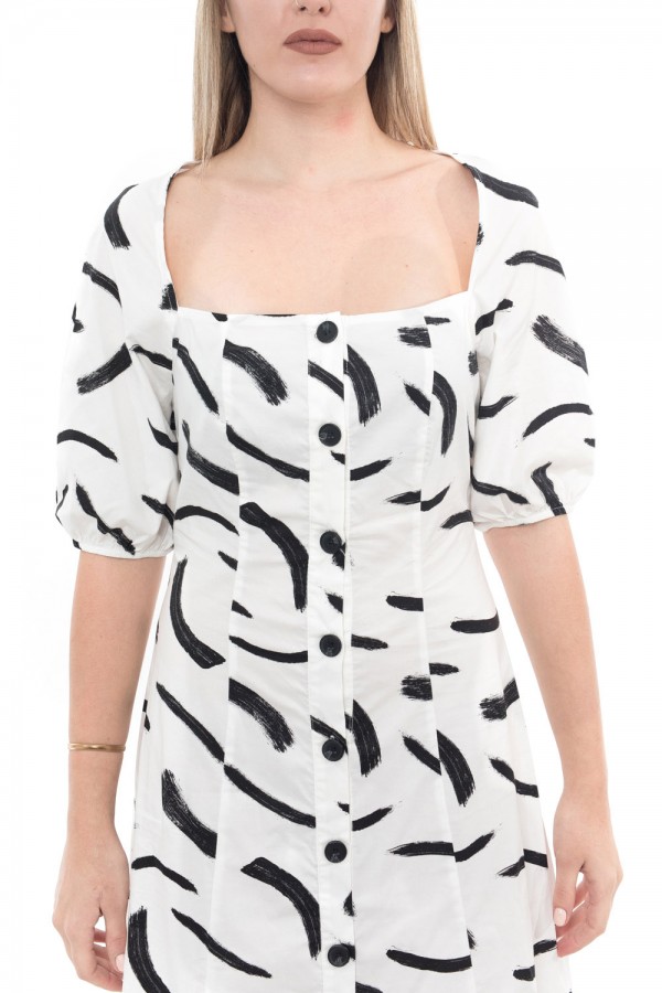GLAMOROUS ΦΟΡΕΜΑ WHITE MIDI STROKES