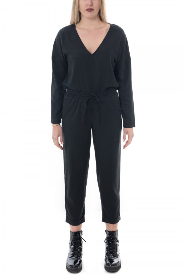 ZOYA ΠΑΝΤΕΛΟΝΙ ECO BLACK ΥΦΑΣΜΑΤΙΝΟ ΜΕ ΛΑΣΤΙΧΟ