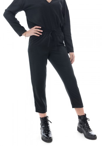 ZOYA ΠΑΝΤΕΛΟΝΙ ECO BLACK ΥΦΑΣΜΑΤΙΝΟ ΜΕ ΛΑΣΤΙΧΟ