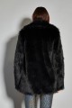 GLAMOROUS BLACK COAT FUR