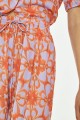 GLAMOROUS ΠΑΝΤΕΛΟΝΑ LILAC ORANGE TRIBAL PRINT