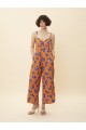 BUSTIER PRINTED BLUBERRIES JUMPSUIT