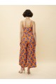 BUSTIER PRINTED BLUBERRIES JUMPSUIT