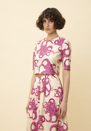 TOP CROPPED JERSEY OCTOPUS
