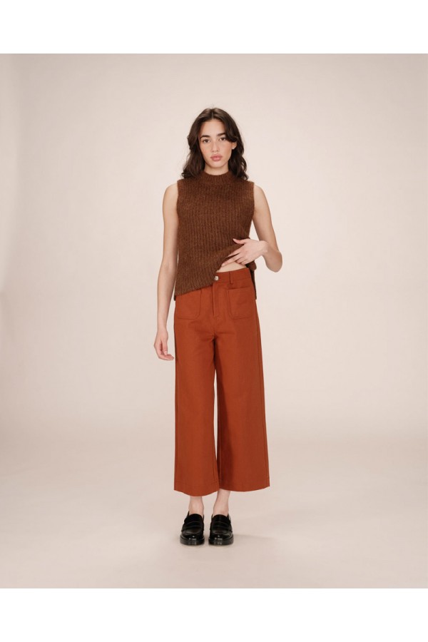 GRACE AND MILA ΠΑΝΤΕΛΟΝΙ SOLE CAMEL