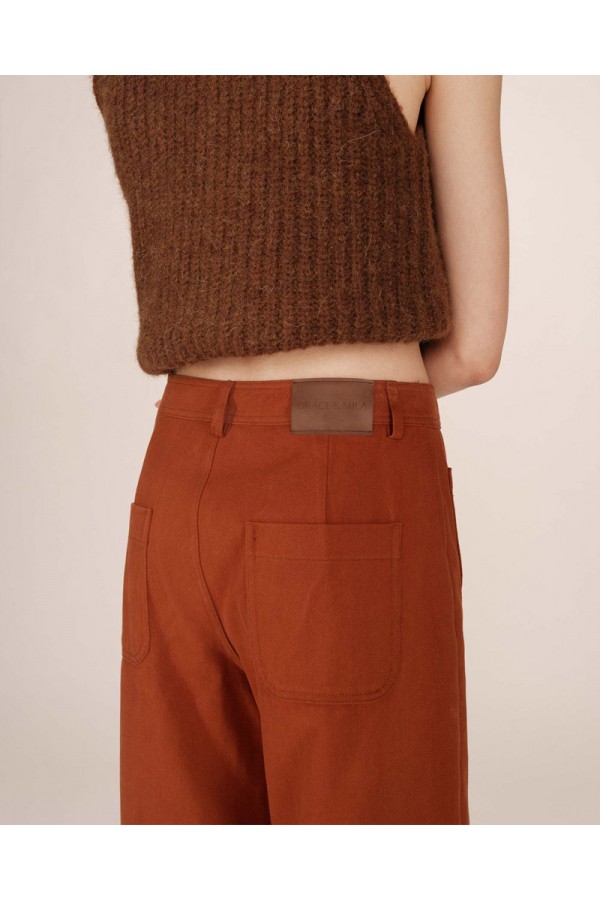 GRACE AND MILA ΠΑΝΤΕΛΟΝΙ SOLE CAMEL