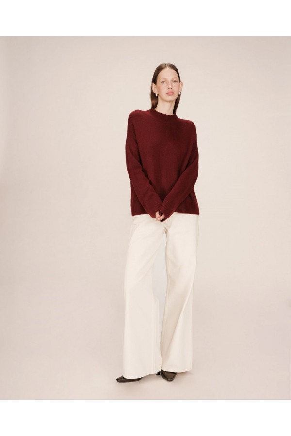 GRACE AND MILA ΠΟΥΛΟΒΕΡ SALTY BURGUNDY