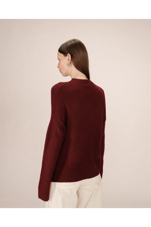 GRACE AND MILA ΠΟΥΛΟΒΕΡ SALTY BURGUNDY