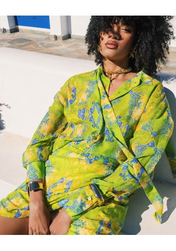 MERSEVI CORAL GARDEN SHIRT
