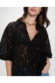 GRACE AND MILA ΠΟΥΚΑΜΙΣΟ STRAIGHT LACE VENDEL BLACK