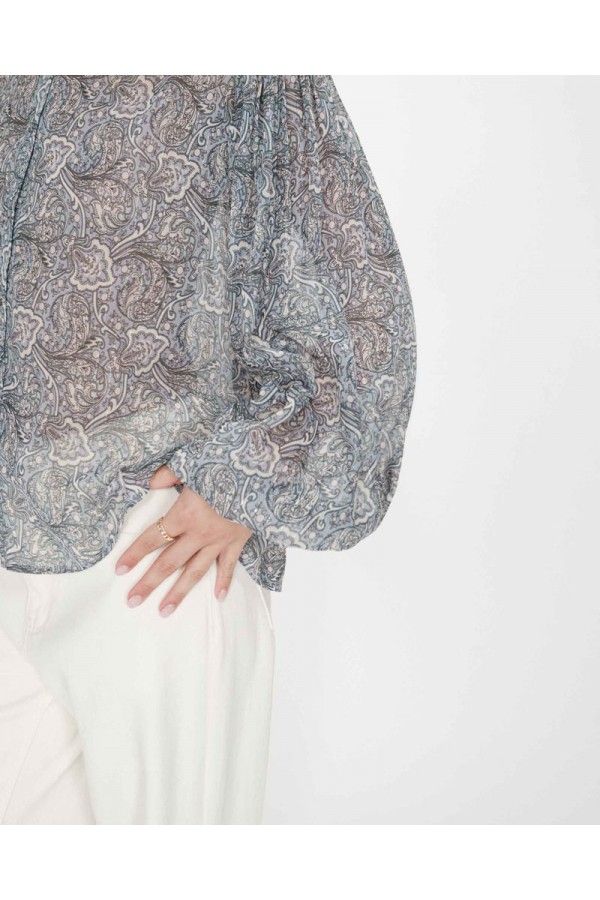 GRACE AND MILA ΠΟΥΚΑΜΙΣΟ STRAIGHT LACE VENDEL ECRU