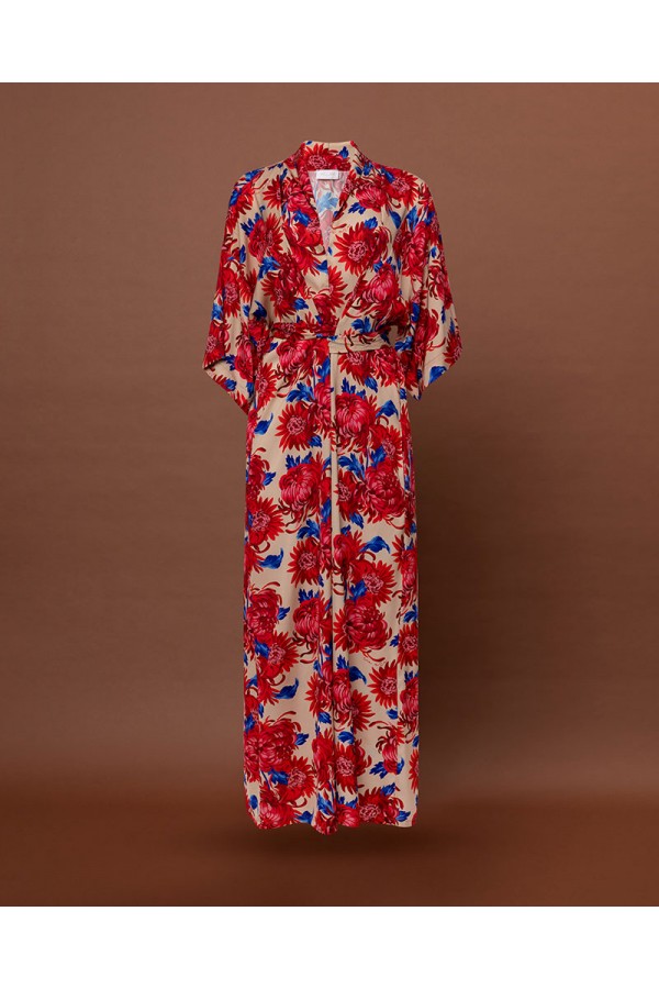 KAFTAN MAXI DRESS - CHRYSANTHEMA BEIGE