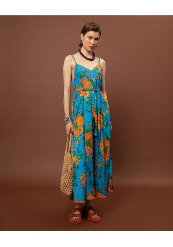 A-LINE MAXI DRESS TAPETSARIA AQUA