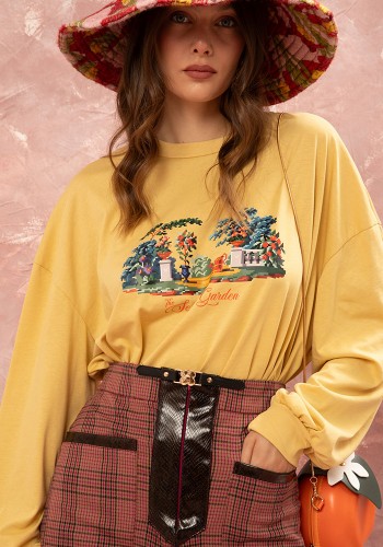 LONG SLEEVE T-SHIRT - YELLOW