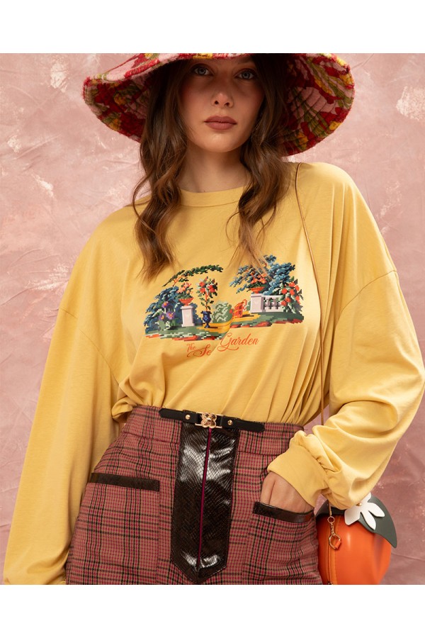 LONG SLEEVE T-SHIRT - YELLOW