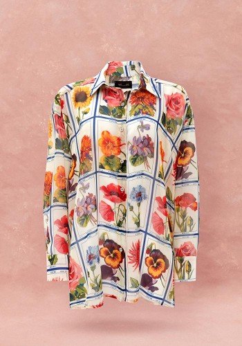 OVERSIZED CHIFFON SHIRT - ANTHOLOGIO