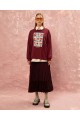 LONG SLEEVE T-SHIRT - BURGUNDY