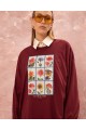 LONG SLEEVE T-SHIRT - BURGUNDY