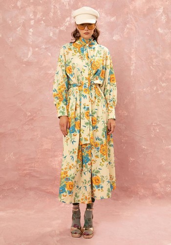 KAFTAN MAXI DRESS TAPETSARIA CREAM