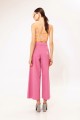 WIDE LEG DENIM PANTS PINK