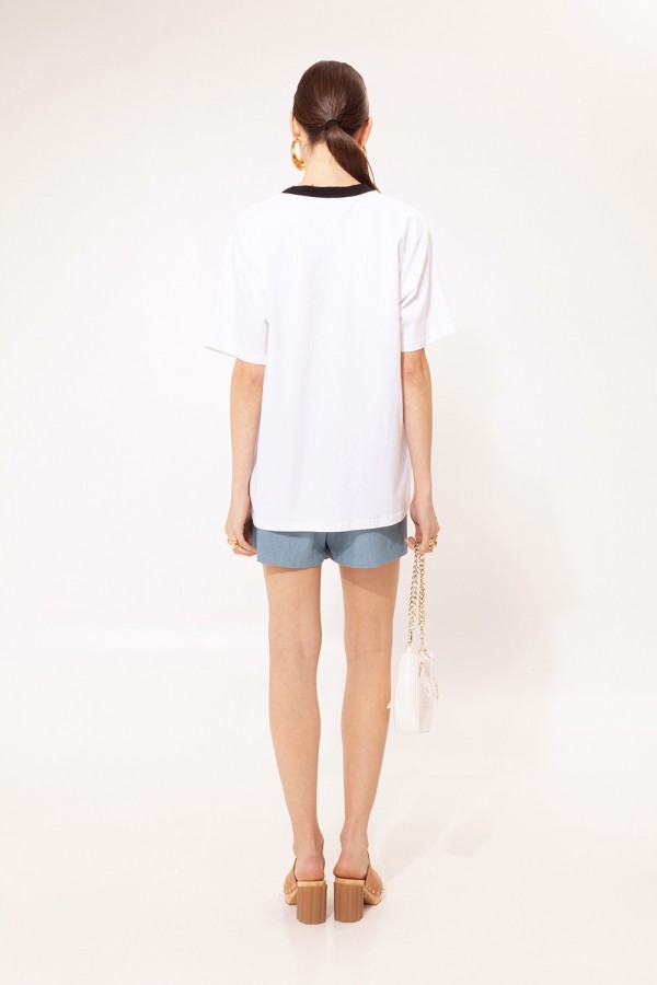 OVERSIZED T-SHIRT BFF WHITE