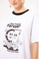 OVERSIZED T-SHIRT BFF WHITE