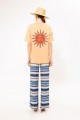 OVERSIZED STAMPED T- SHIRT SUN ORANGE