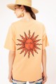 OVERSIZED STAMPED T- SHIRT SUN ORANGE