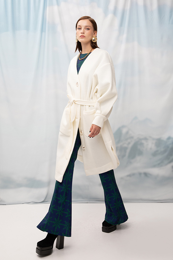 FUR-LOOK OVERSIZED COAT