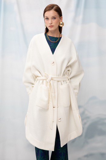 FUR-LOOK OVERSIZED COAT