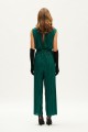 SLEEVLESS PLEATED JUMPSUIT EMERALD