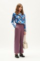 SEAM-DETAILING TROUSERS PURPLE