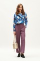 SEAM-DETAILING TROUSERS PURPLE