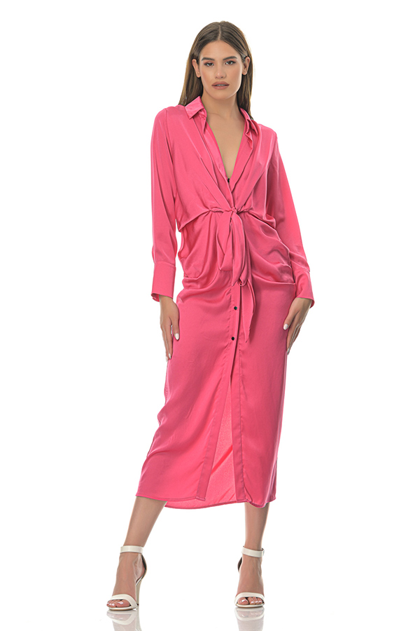 ZOYA ΦΟΡΕΜΑ FUCHSIA MIDI SATIN